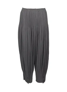 8220028 Bottom Button Pleats Pants *Grey