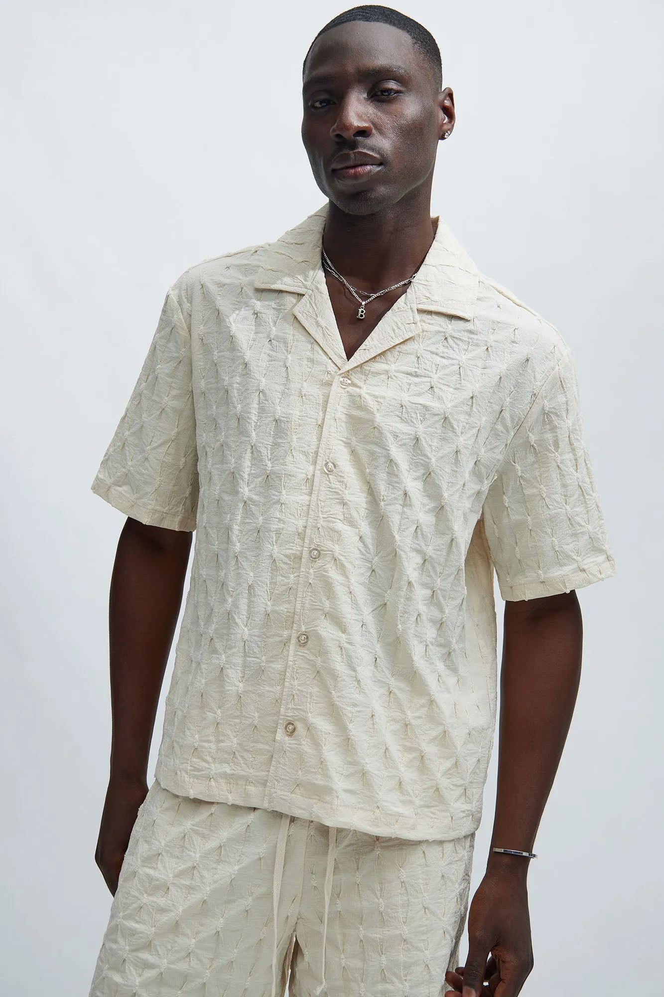 Atticus Textured Shirt - Tan