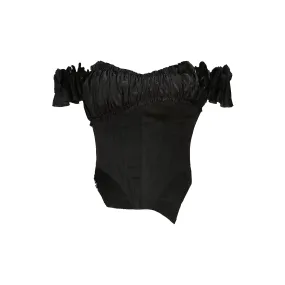 Black Silky Pod Top