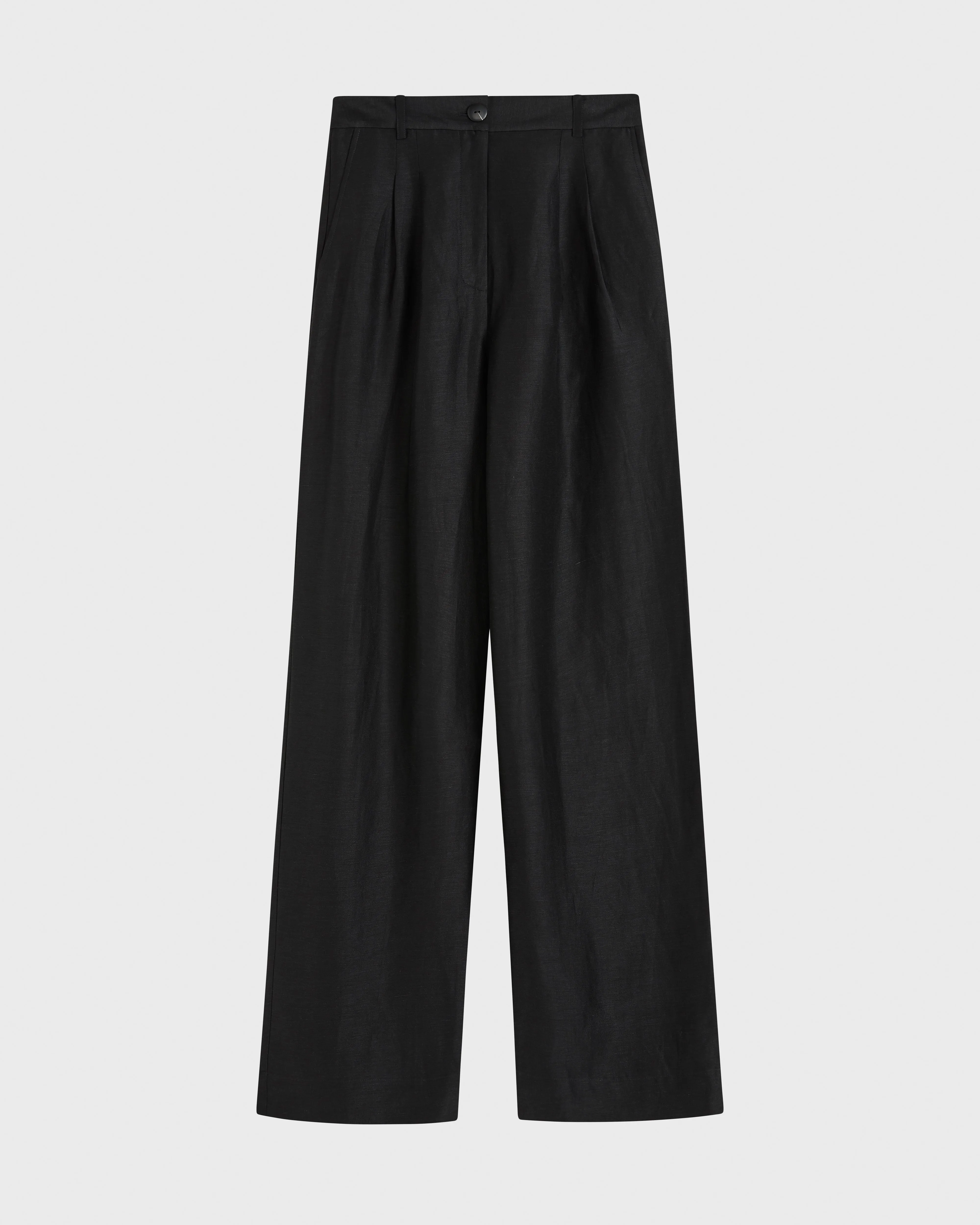 Bormio Pleat Trouser - Black