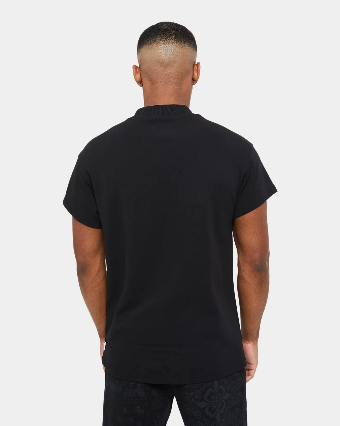 Carre Premium Motion Mockneck T-shirt Black