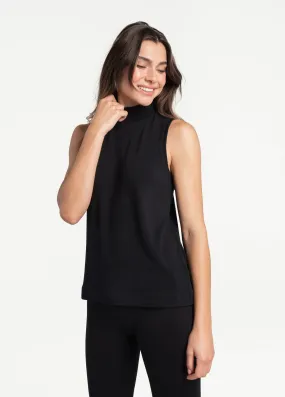 Downtown Sleeveless Mock Neck Top