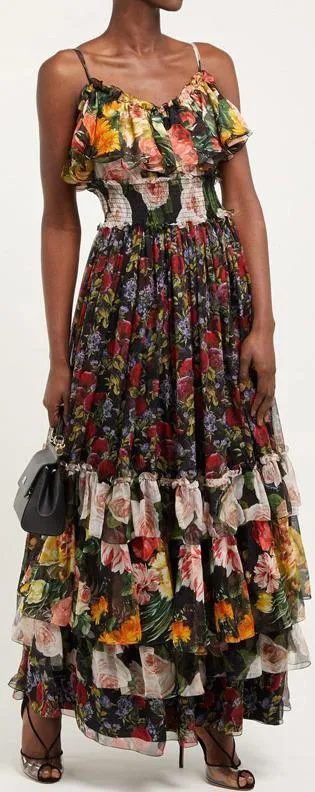 Floral Ruffled Dress