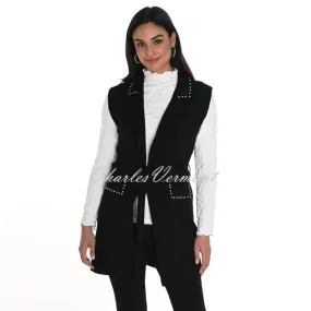 Frank Lyman Diamante Longline Waistcoat - Style 244652U