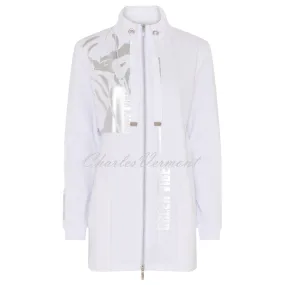 I'cona 'Green Vibe' Longline Jacket - Style 67185-60052-10 (White)