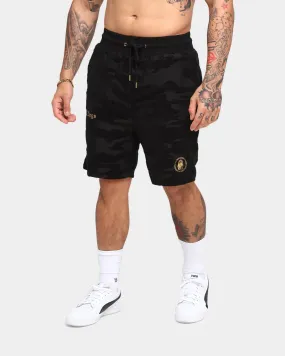 Last Kings Camo De Luxe Sweat Shorts Black