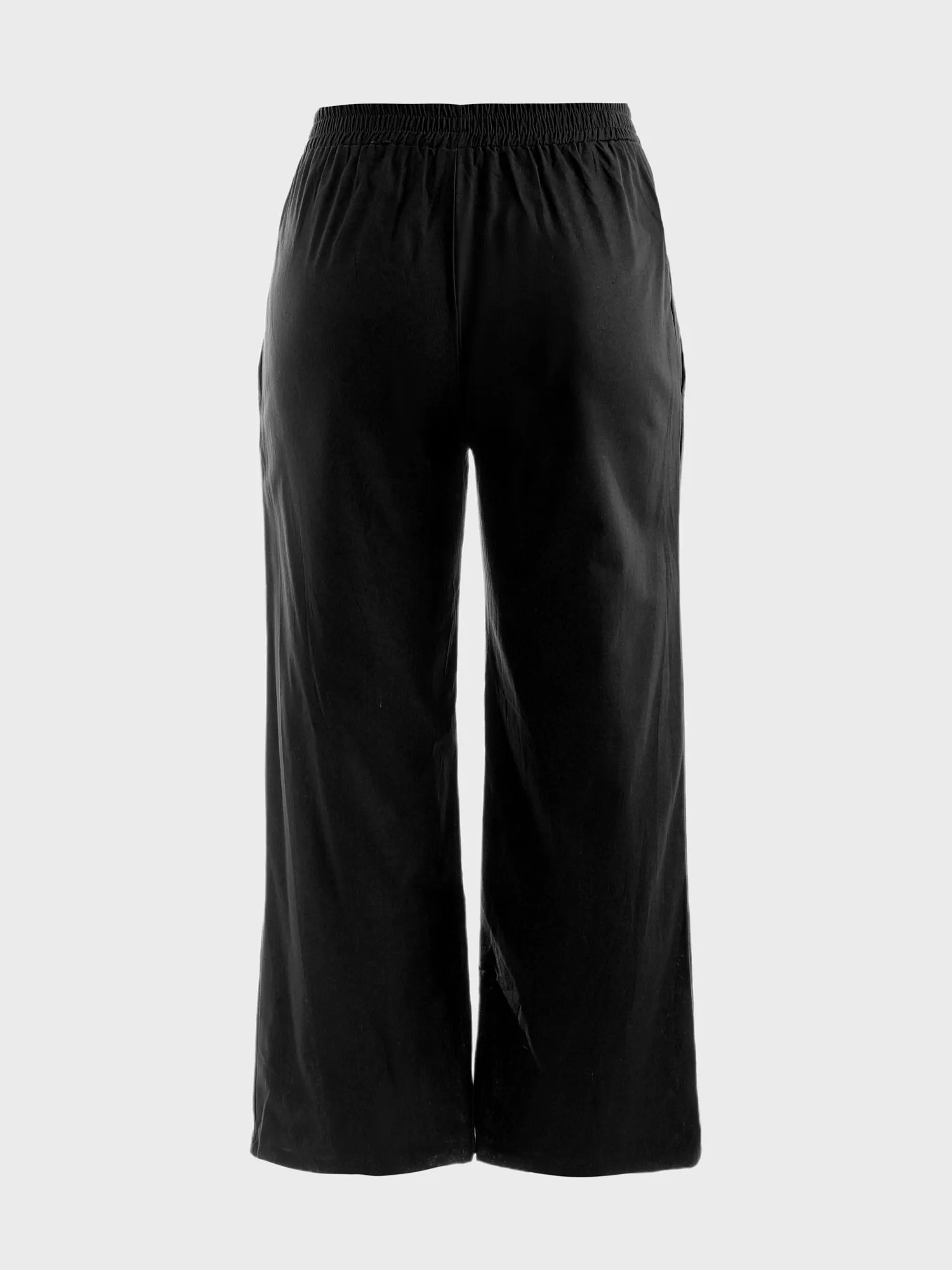 Midsize Leisure Linen Pleat Pants