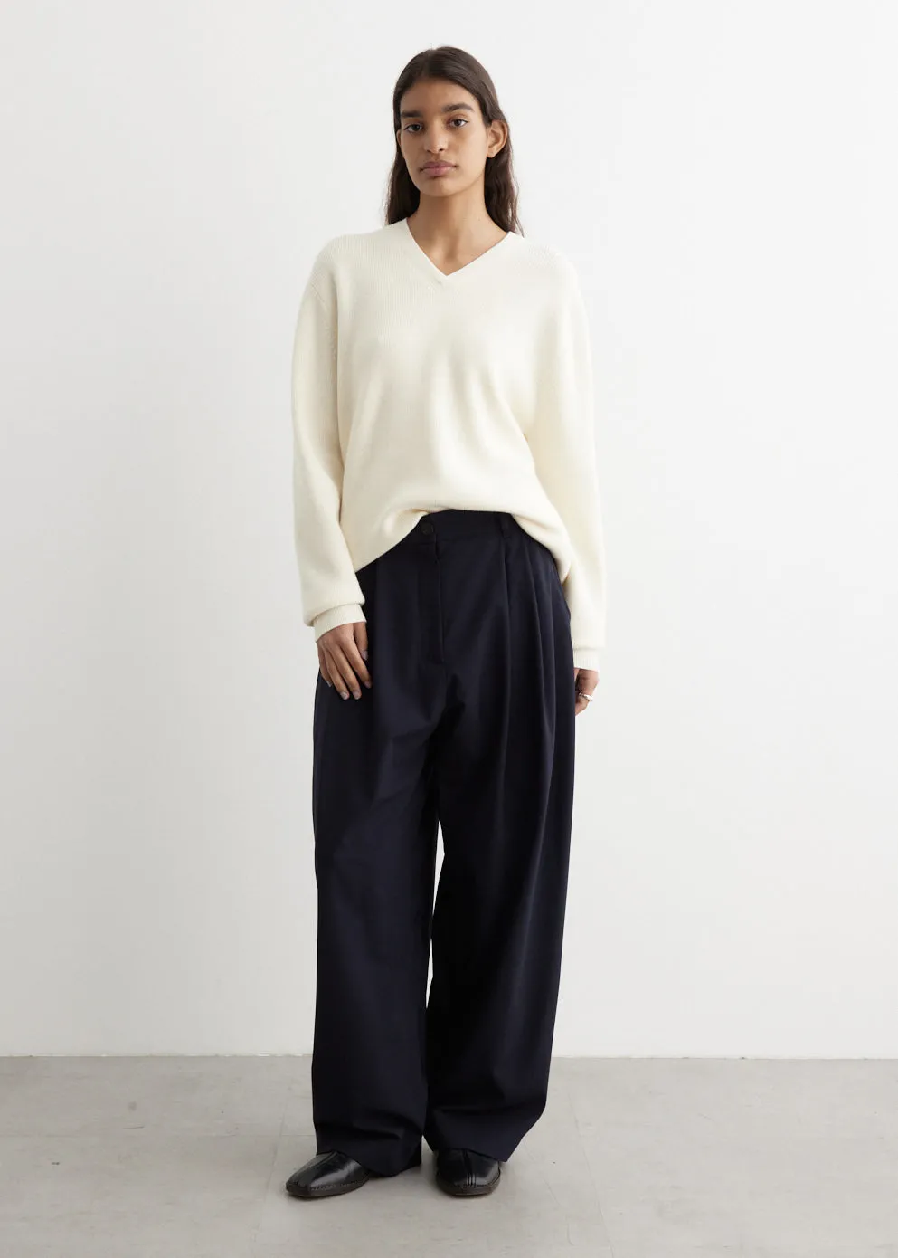 Nika Double Pleat Volume Pants