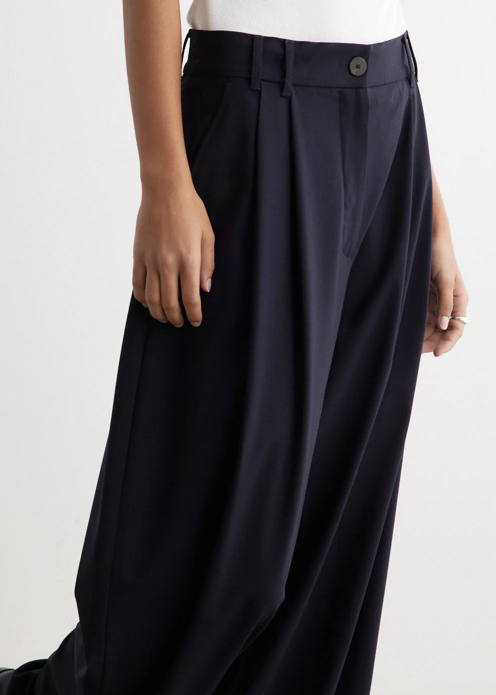 Nika Double Pleat Volume Pants