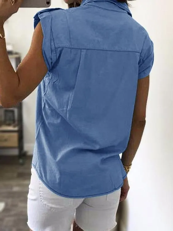 OEM ODM Button-down Sleeveless Shirts