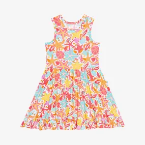 Posh Peanut Sandy Racerback Ruffled Twirl Dress