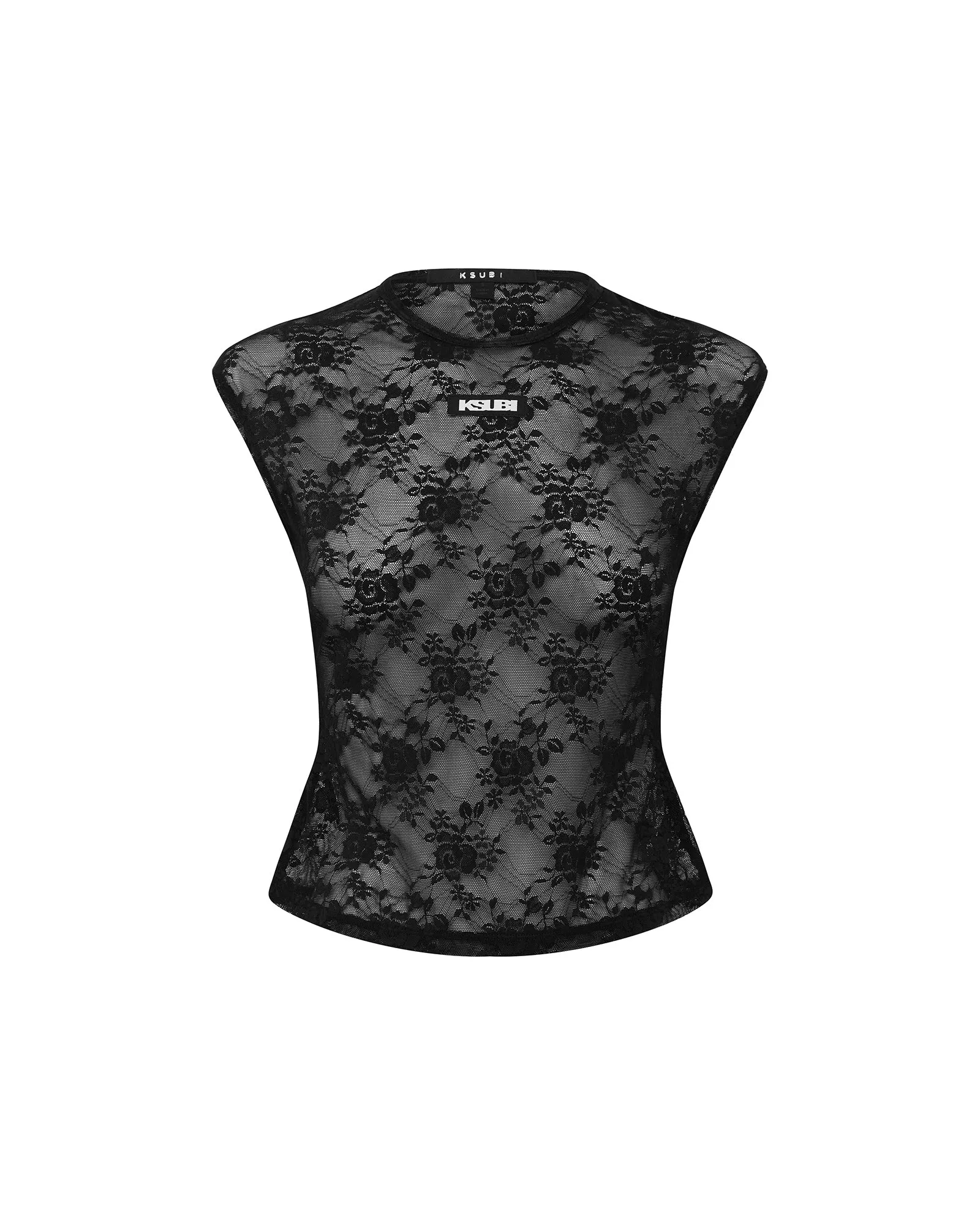 SLIM TEE BLACK LACE