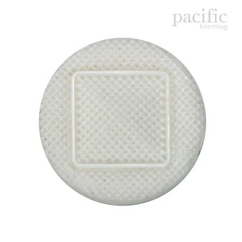 Square Textured Nylon Shank Decorative Button