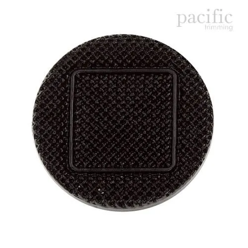 Square Textured Nylon Shank Decorative Button