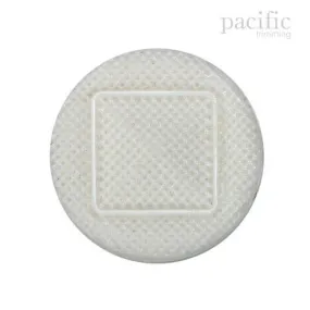 Square Textured Nylon Shank Decorative Button