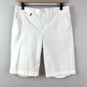 Textured Bermuda Shorts