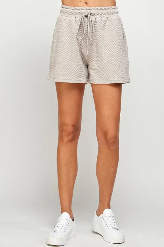 Textured Pull On Shorts (More Colors)