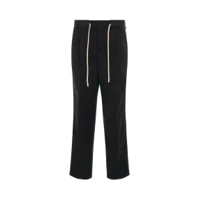 Track Belt Pants in Black