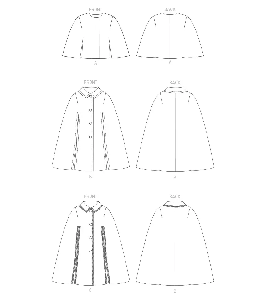 Vogue 1838 60s Style Cape Pattern