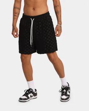 XXIII Rocque Checkered Volley Shorts Black